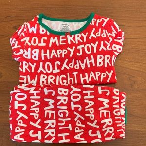 Carters Christmas pajamas